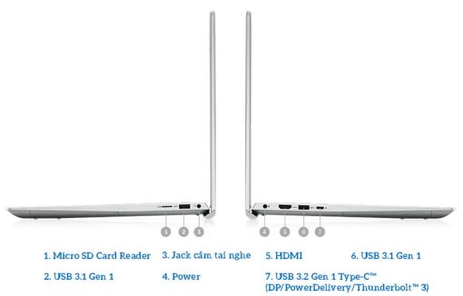 Laptop Dell Inspiron 7501 (Core i5-10300H/ 8Gb/ 256Gb SSD/1 5.6″ FHD / Win10/ Silver)