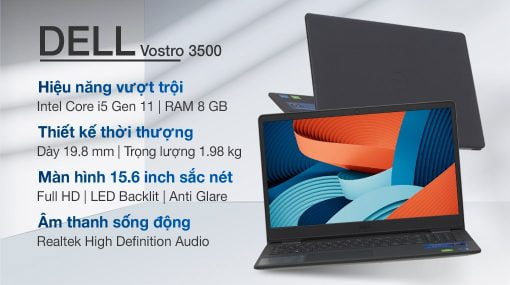 Laptop Cũ Dell Vostro 3500 i5 1135G7/8GB/256GB/2GB MX330/Win10